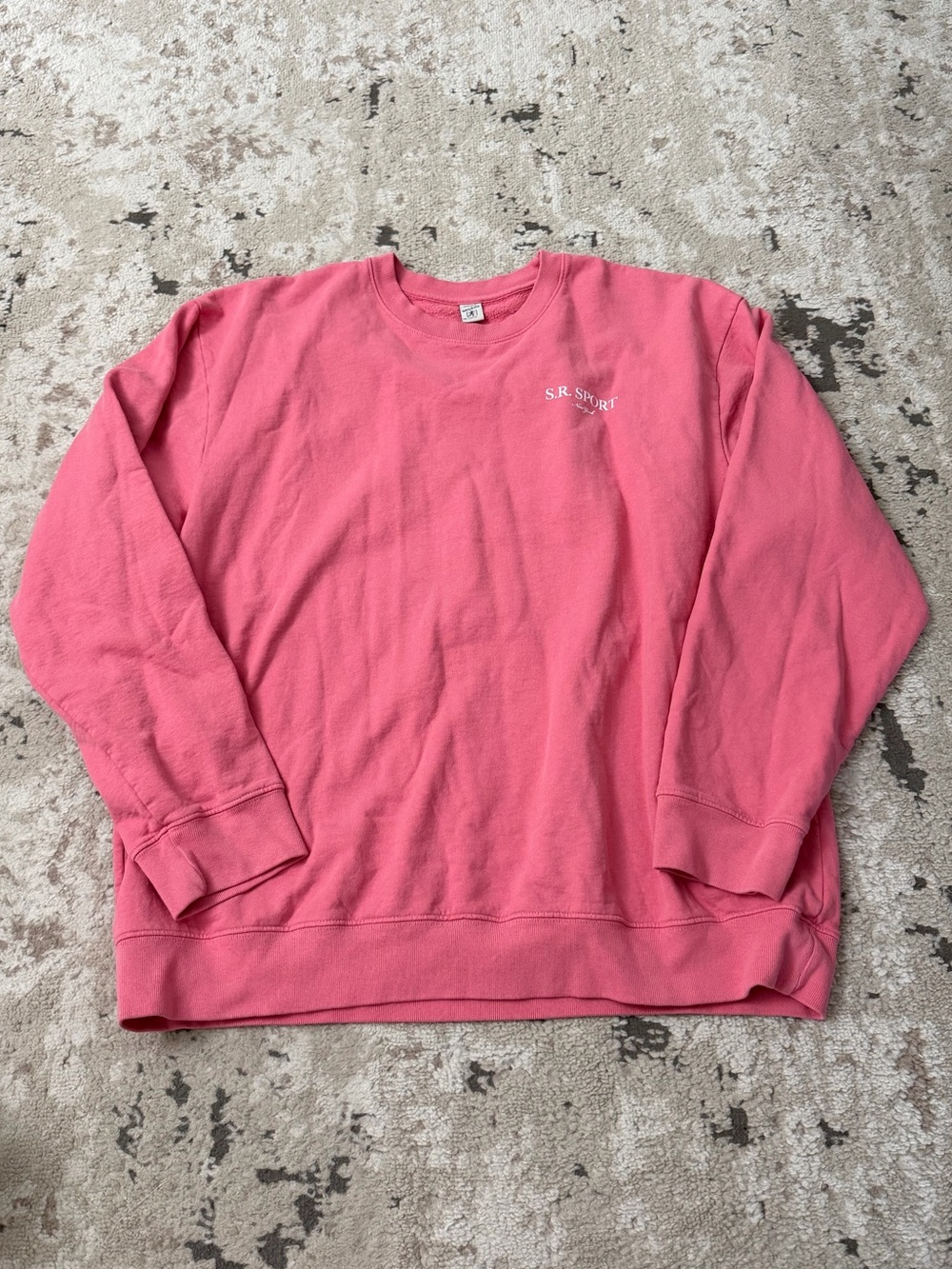 Sporty & Rich Pink Health and Wellness Crewneck Size XXL